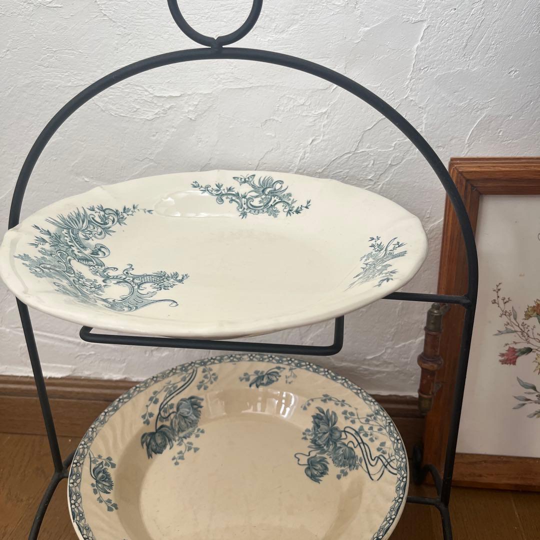 ベルギーアンティーク食器　BFK 大皿