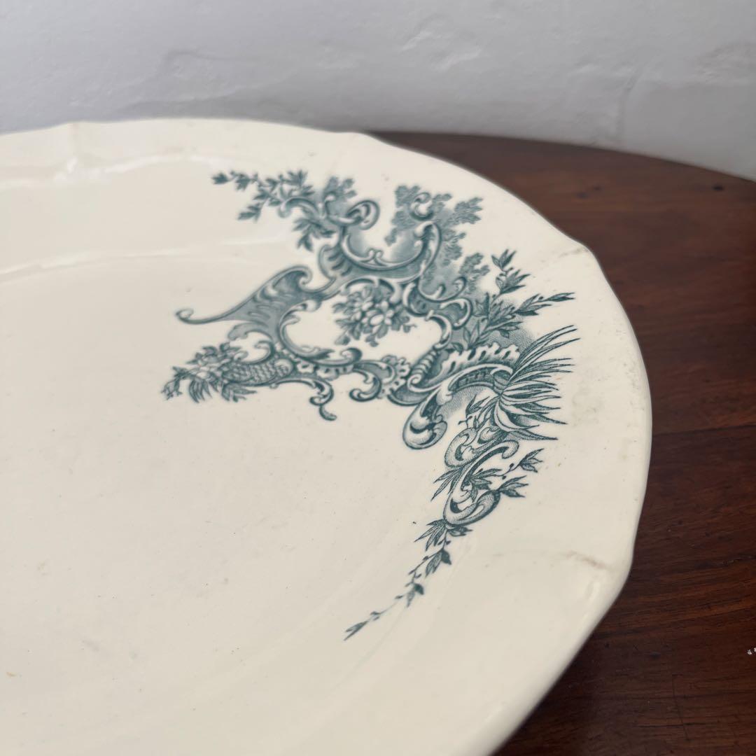 ベルギーアンティーク食器　BFK 大皿