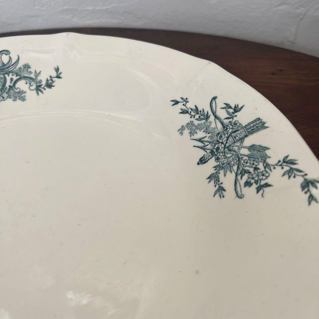 ベルギーアンティーク食器　BFK 大皿