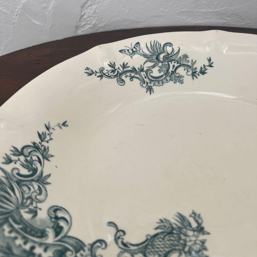 ベルギーアンティーク食器　BFK 大皿