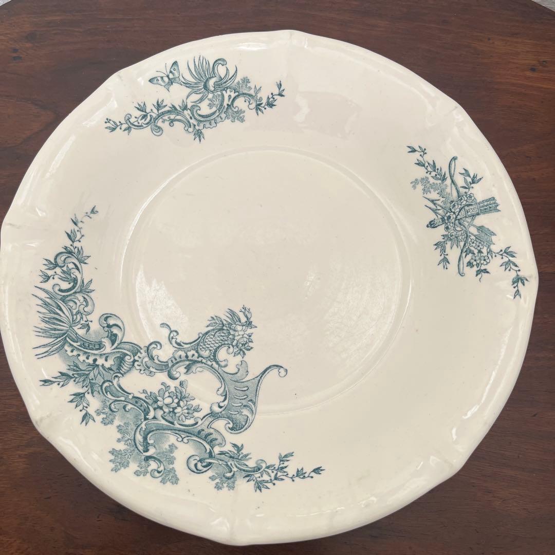 ベルギーアンティーク食器　BFK 大皿