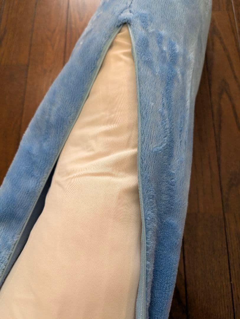 水色 抱き枕 ファスナー付き