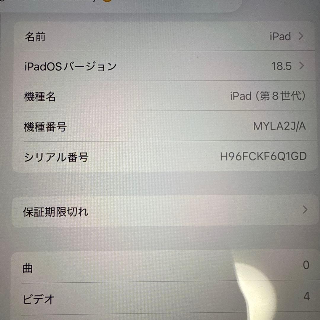 Apple iPad (第8世代) WiFiモデル