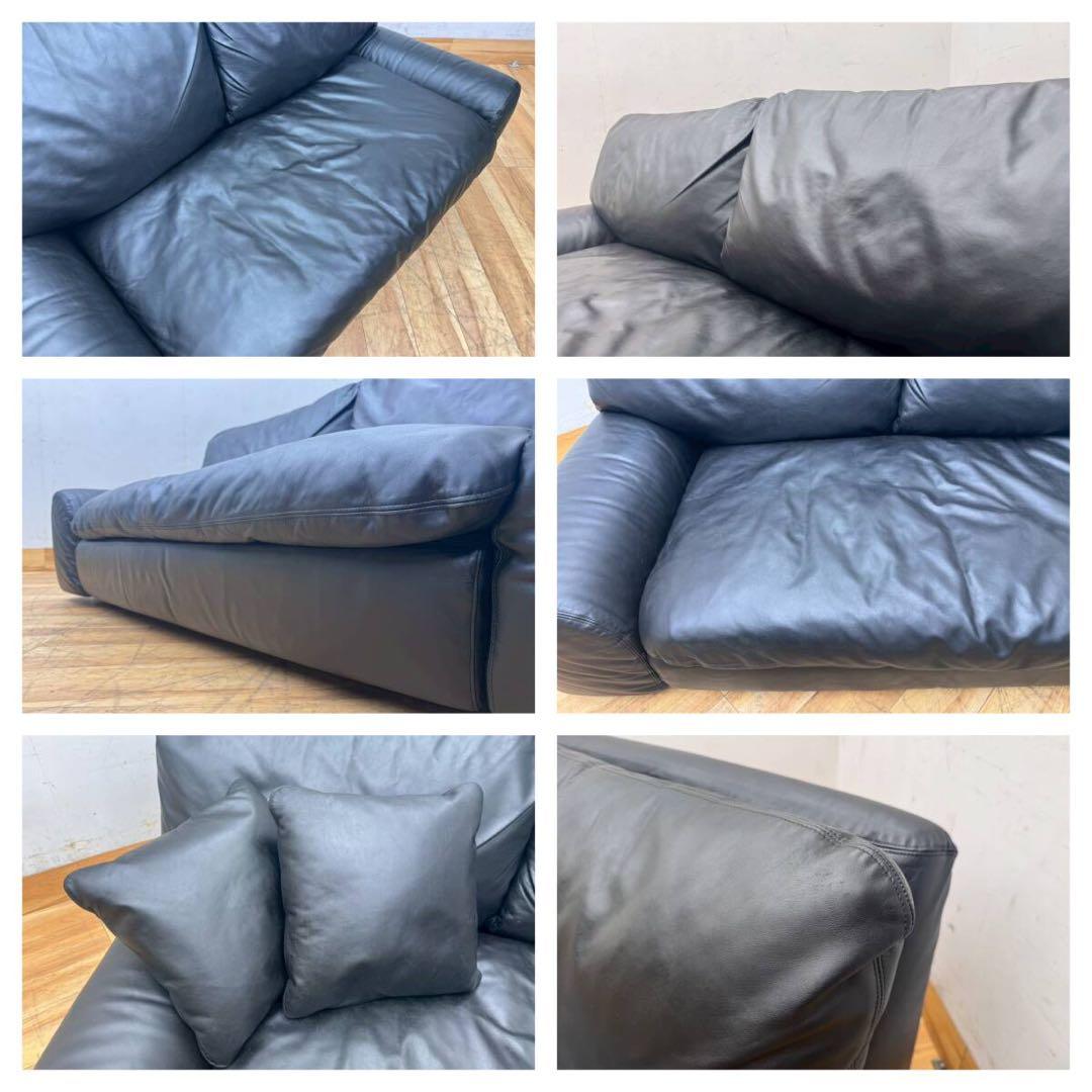 美品arflexアルフレックス BENGODIベンゴディ　本革2人掛けソファ