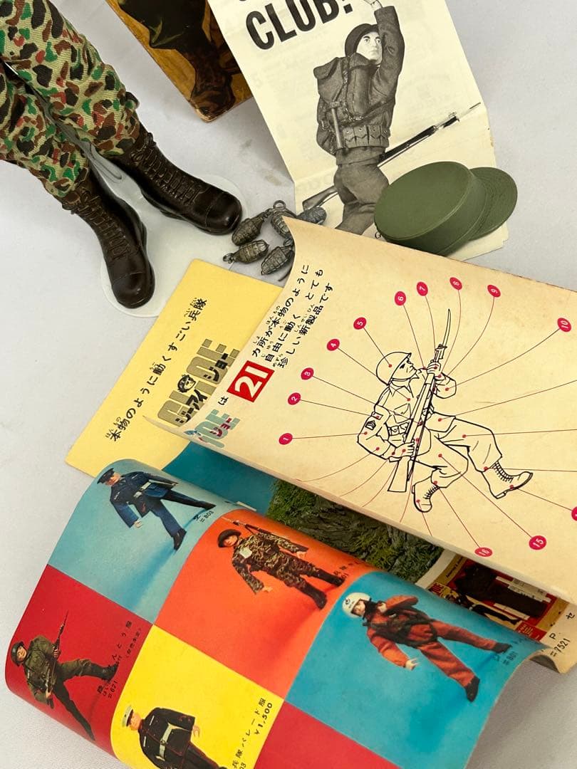 ビンテージGIジョー　1964 アクションマリーン通信兵セット②元箱付　ハスブロ