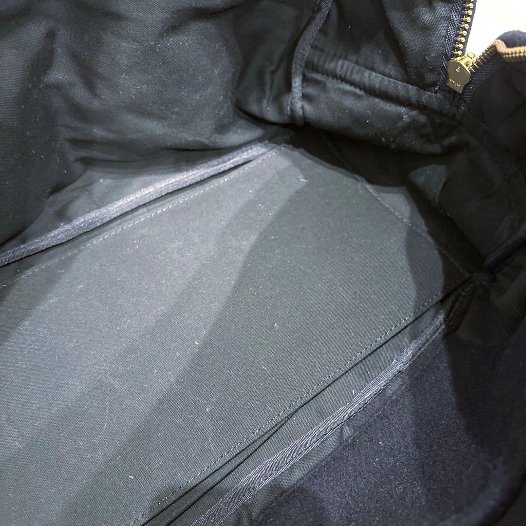 【レア】PORTER ポーター ウール ミニボストンバック ネイビー smoky