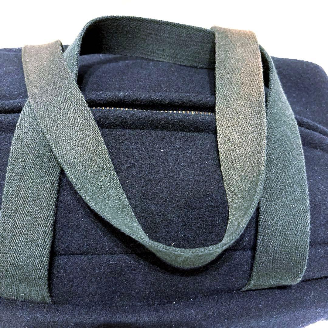 【レア】PORTER ポーター ウール ミニボストンバック ネイビー smoky