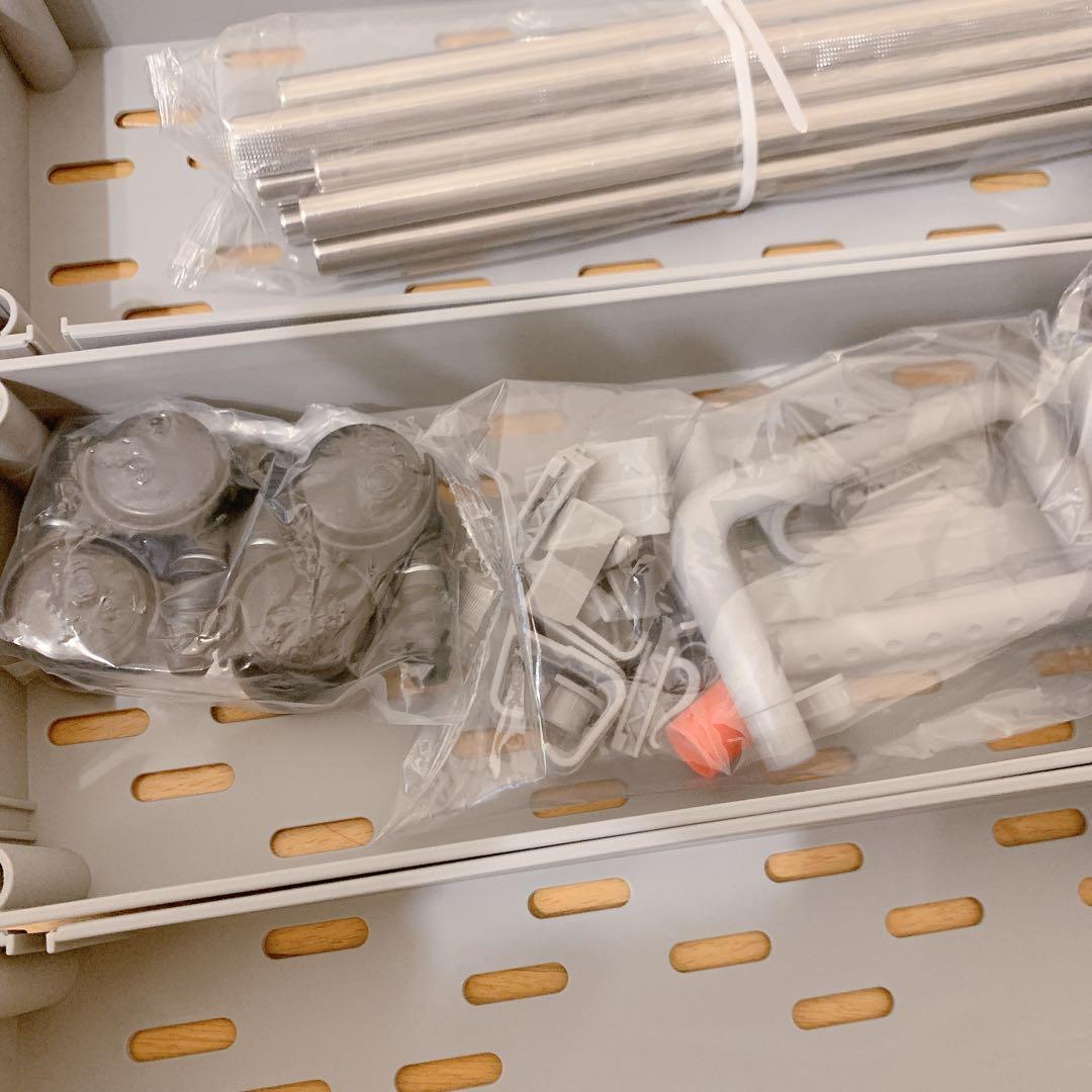 *ローリング 収納カート 4段 移動式棚 ユニット バスルームカート ハンドル