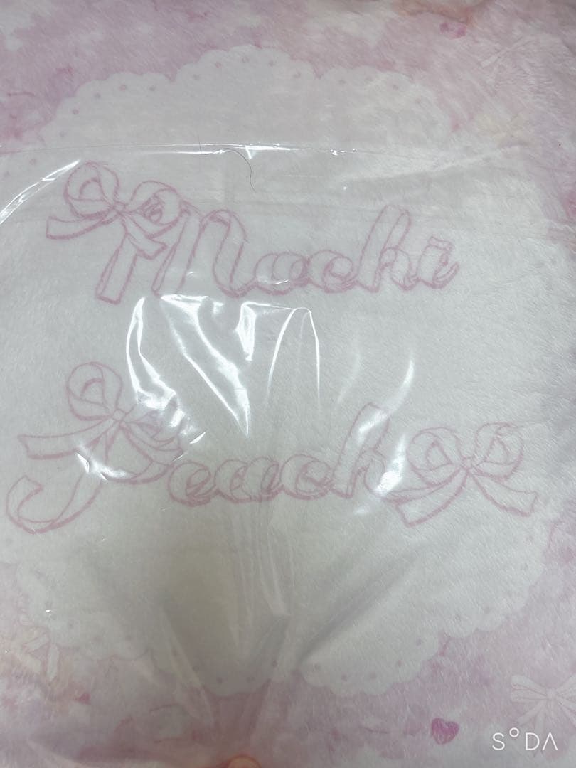 C107桃豆こまもちクッションブランケット コミケ Mochi Peach