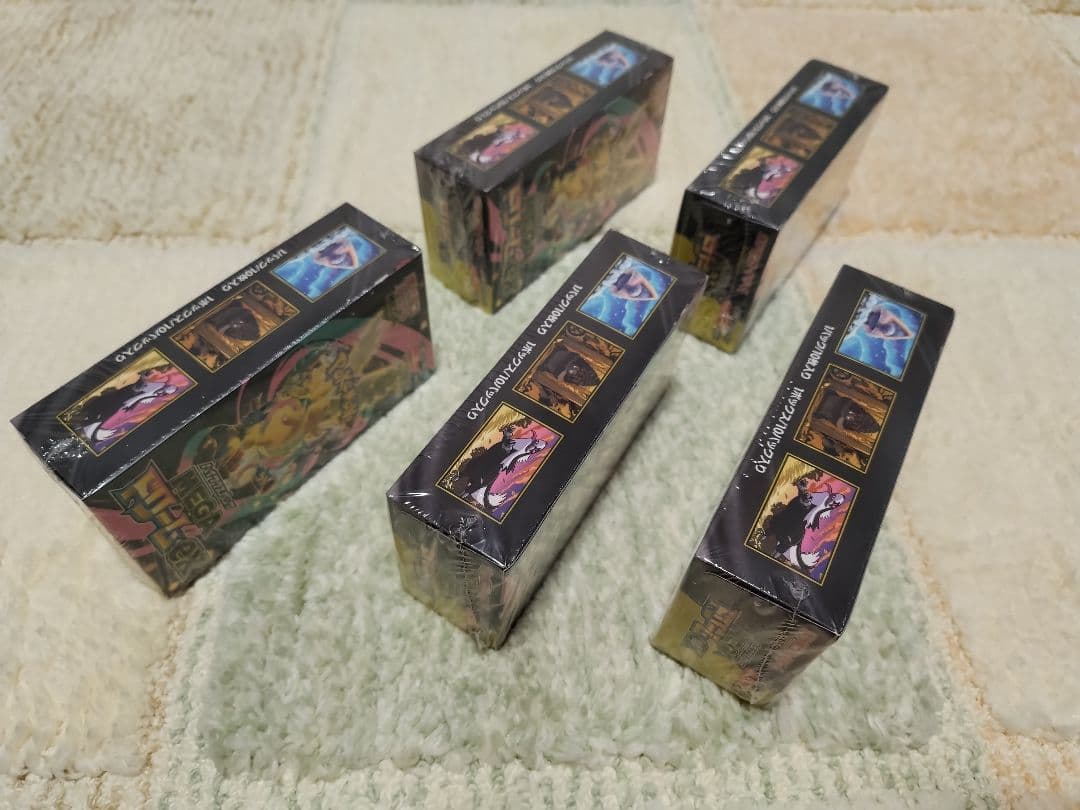 ポケモンカード メガドリームex 5box シュリンク付き　新品　未使用