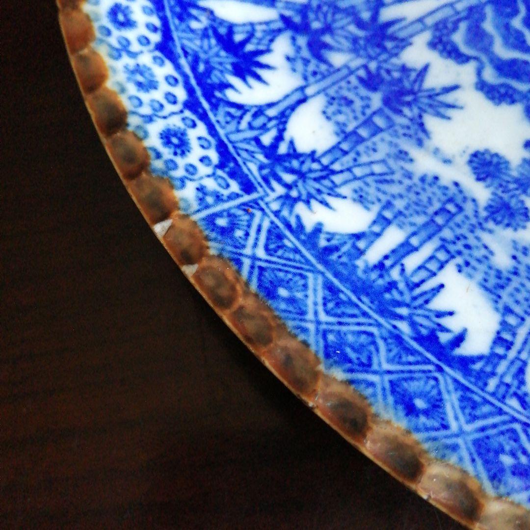 伊万里　染付大皿　4種　30.5～31cm　明治～大正期