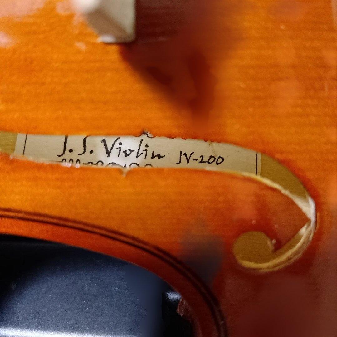 初心者大人用♥J.Sバイオリン4/4♥品番JV―200♥弓2本ケ―ス松脂調弦笛付
