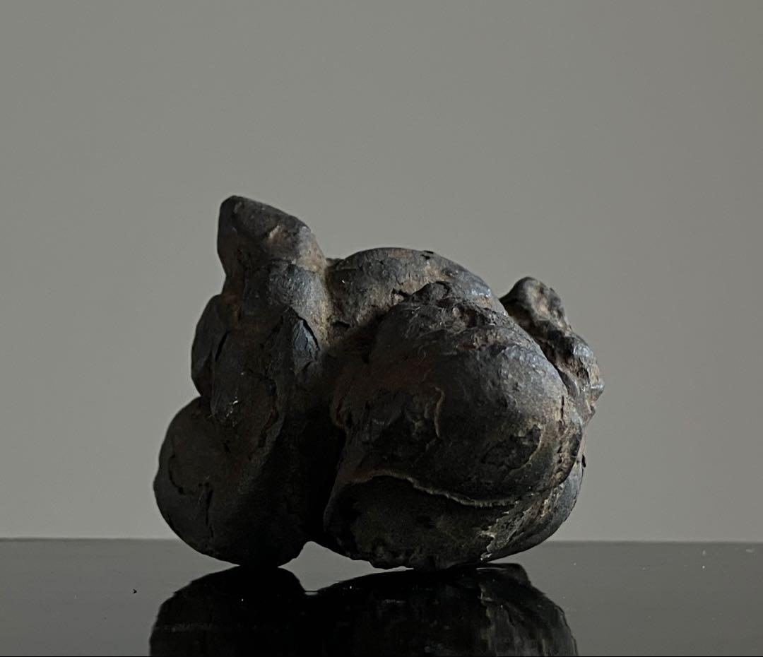 【くちぶえ~大黒天像 木彫 江戸後期〜明治頃 約6㎝】民藝七福神仏像骨董郷土玩具