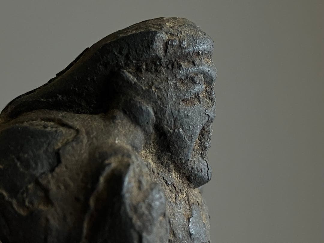 【くちぶえ~大黒天像 木彫 江戸後期〜明治頃 約6㎝】民藝七福神仏像骨董郷土玩具