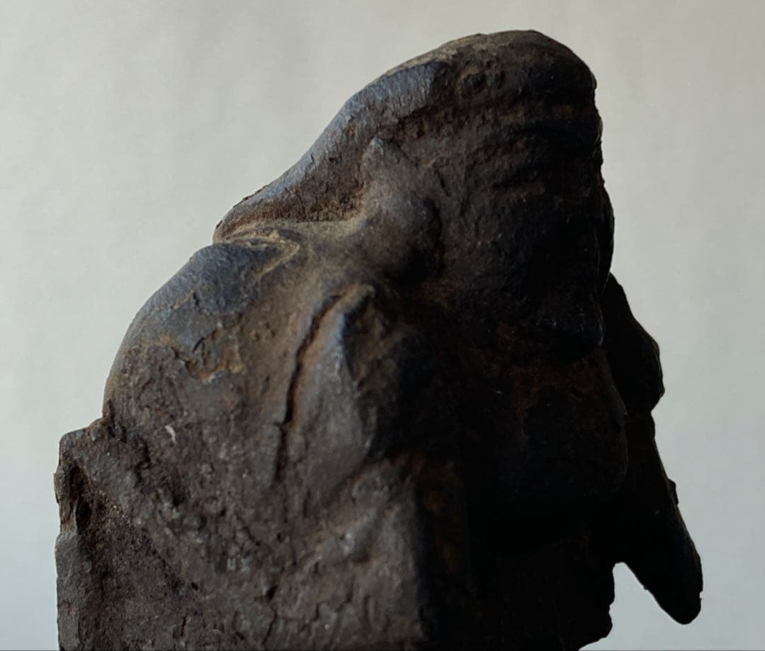 【くちぶえ~大黒天像 木彫 江戸後期〜明治頃 約6㎝】民藝七福神仏像骨董郷土玩具