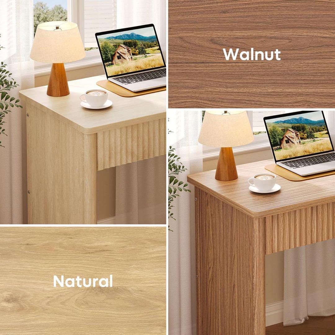 北欧調引き出し付き 勉強机 幅100×奥行50×高さ73cm シンプルデスク