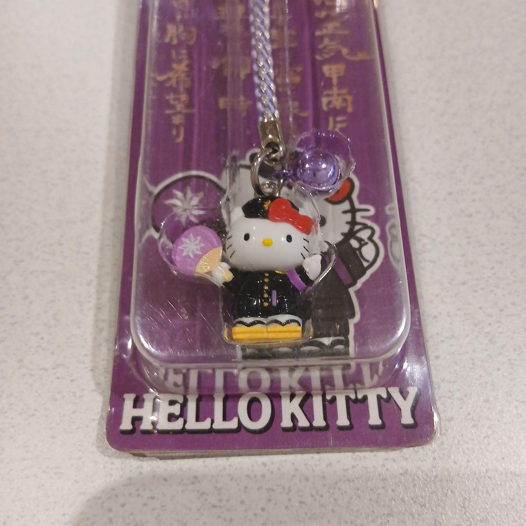 <レア>キティ ストラップ 日川高校 ハローキティ　学ラン 根付け 同窓会 限定