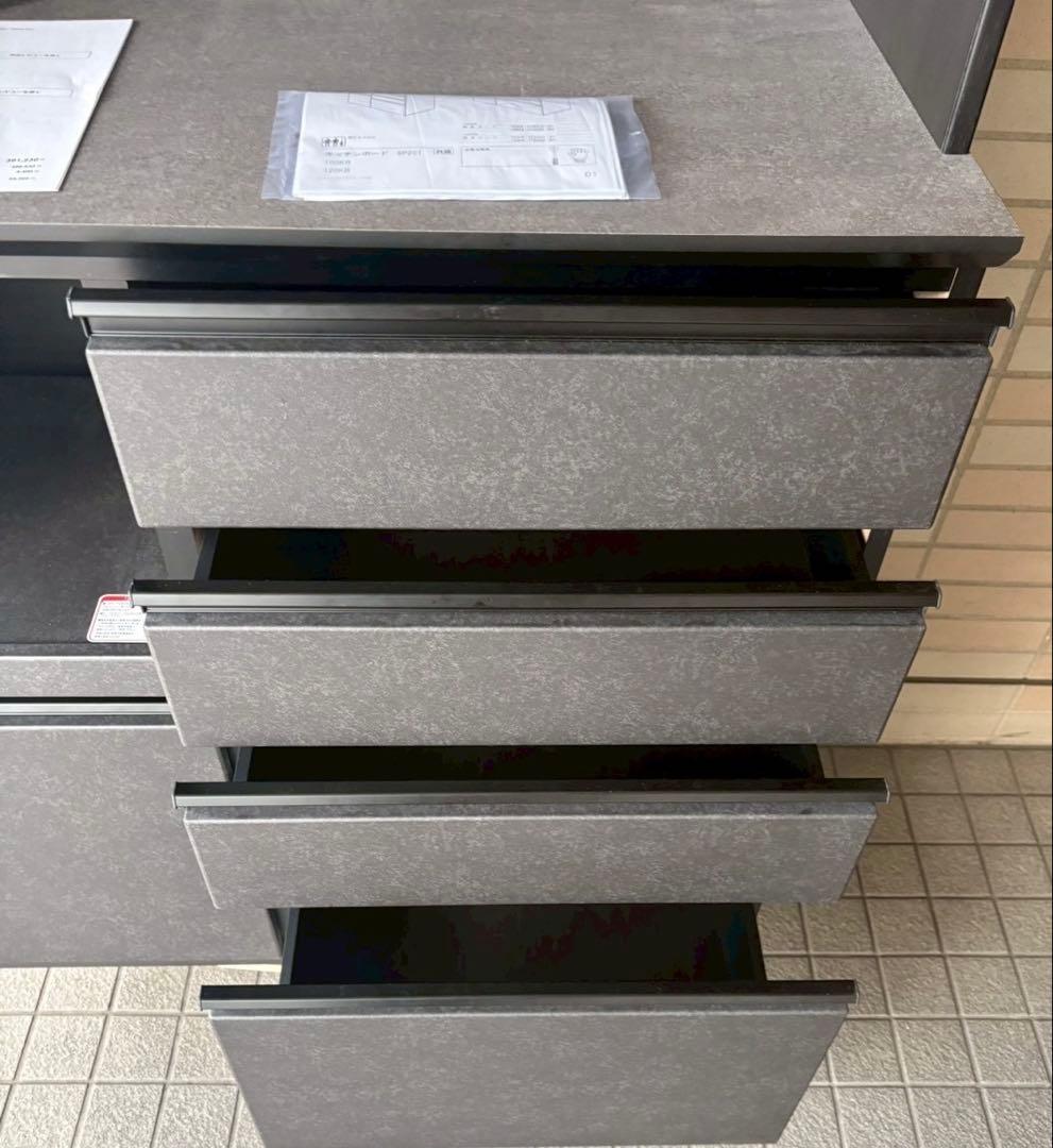 NITORI（ニトリ）キッチンボード SP201 100KB GY 極美品