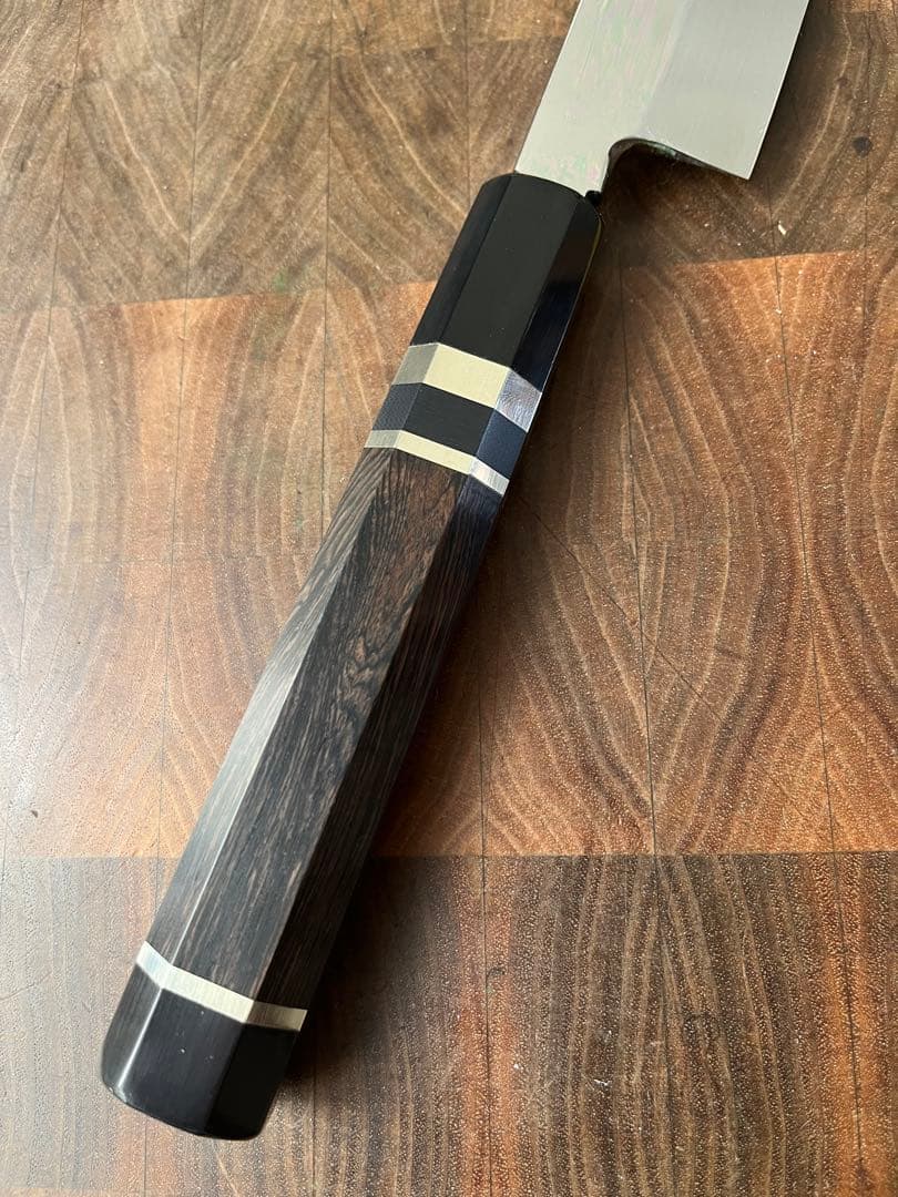 堺打刃物　水本焼　柳刃　尺一　包丁 　刺身　青鋼　水野鍛錬所　黒檀