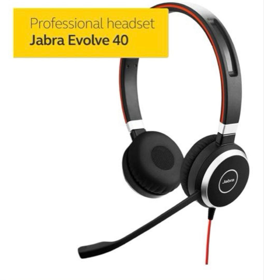 【美品】JABRA (ジャブラ) PC向けステレオ両耳ヘッドセット