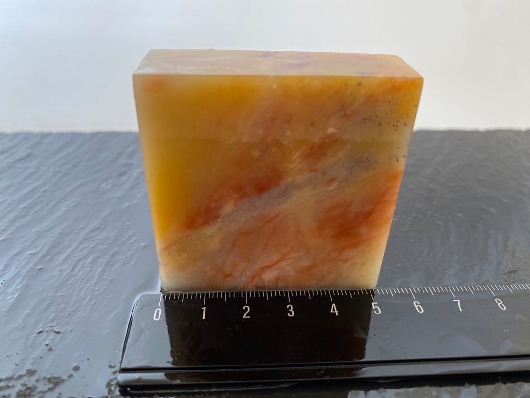 寿山石　龍　玺印 50mm角　大材　印材　印石　篆刻　落款　雅号　書道　日展