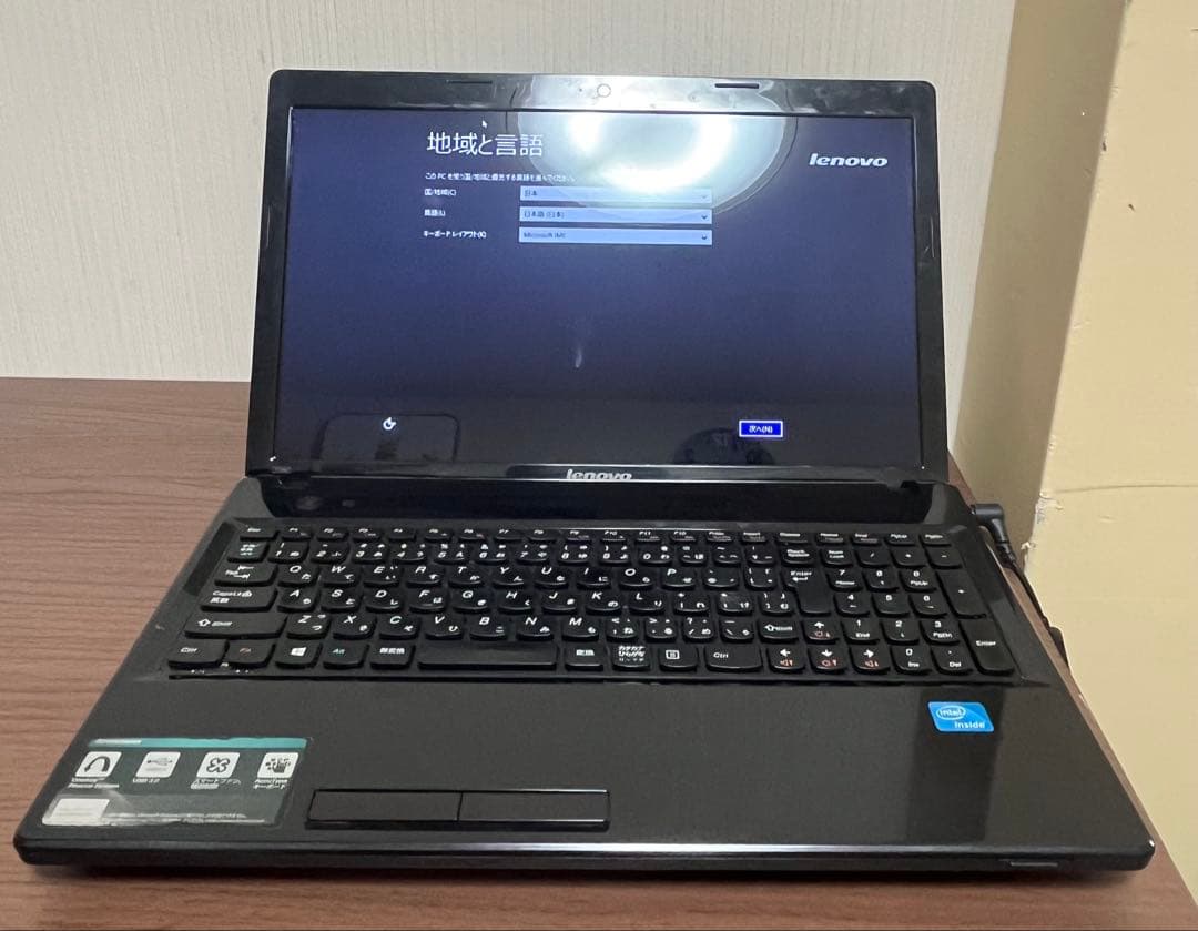 【初期化済み】Lenovo G580 メモリ8GB ノートPC 15.6インチ