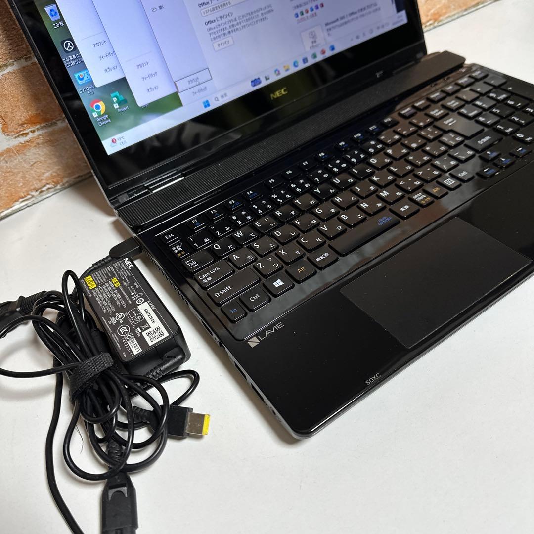 NECノートPC タッチパネルi5 SSD メモリ8GBオフィス2024年入り