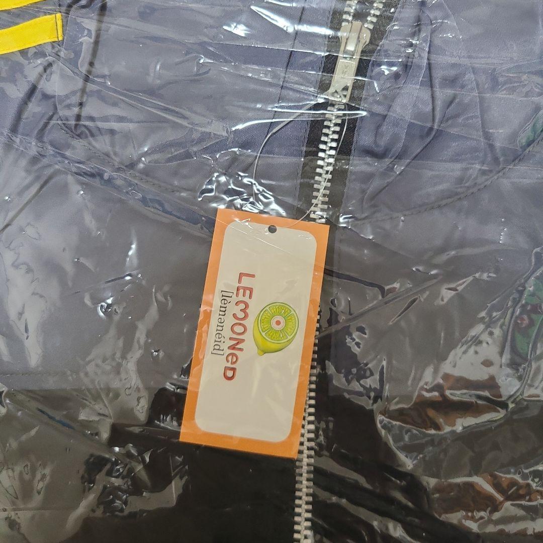 LEMONED ジップアップジャケット グレー・ブラック