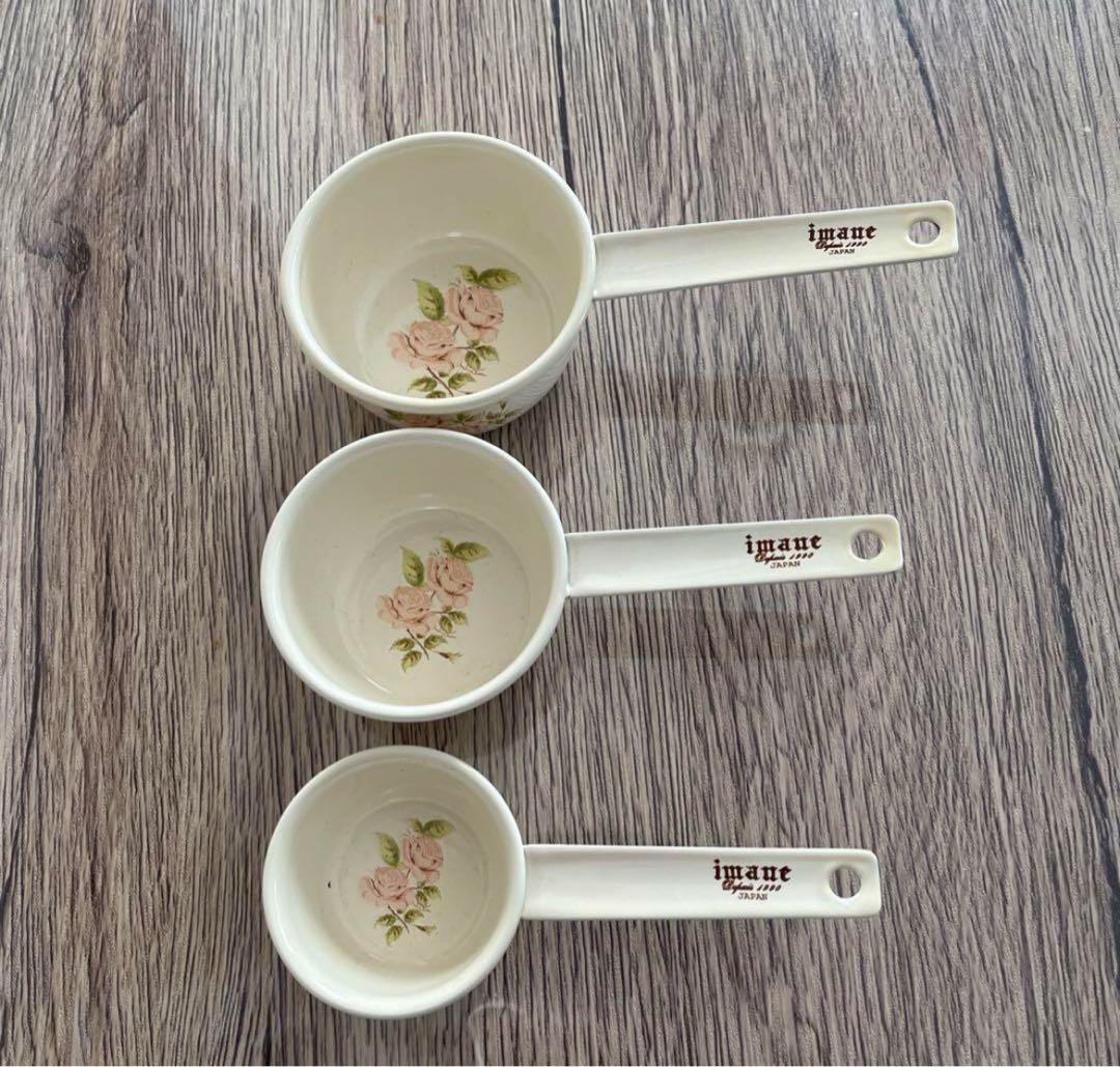 【希少】イマン　ダイアナローズ　カップ型計量スプーンセット