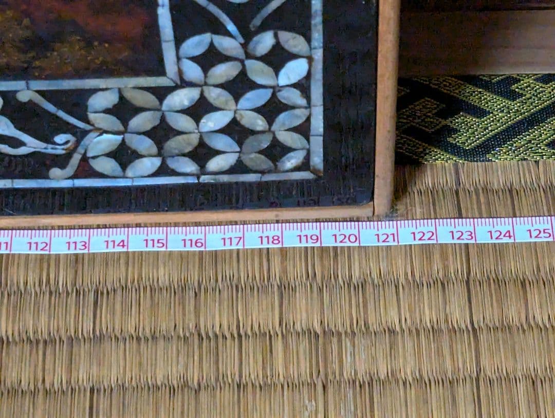 中国螺鈿絵　アンティーク　4枚組　壁掛け