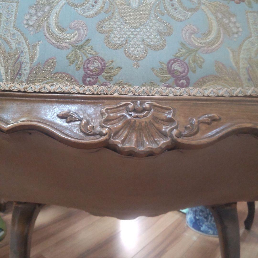 イタリア製 チェア 椅子 家具 1人掛け アンティーク 猫脚 美品