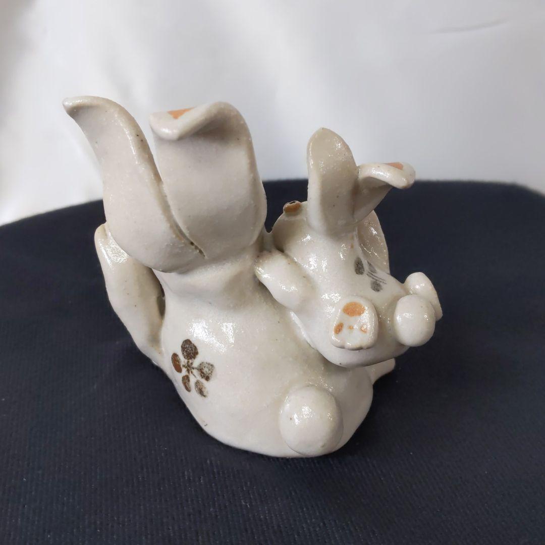 作家物   うさぎ 親子福招き