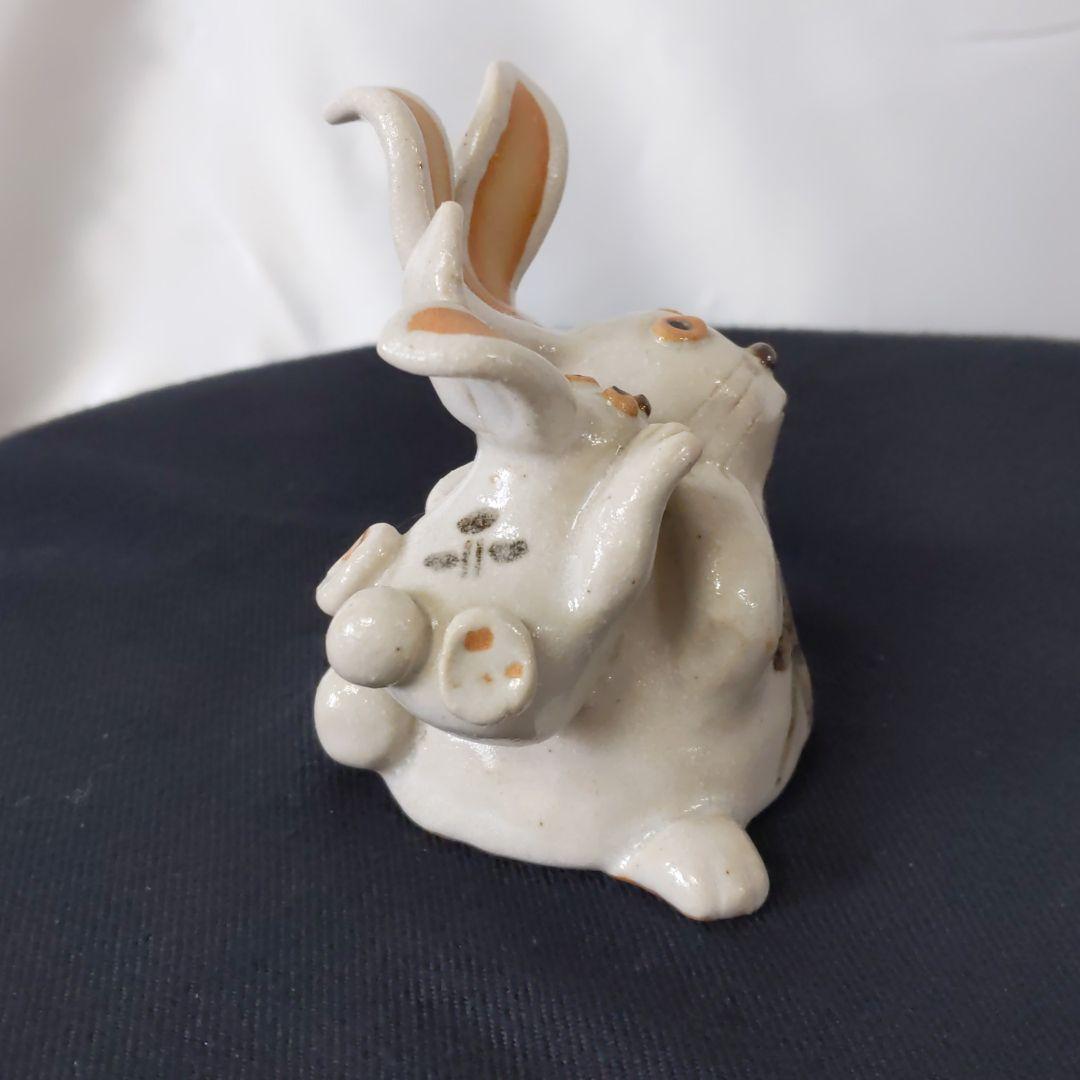 作家物   うさぎ 親子福招き