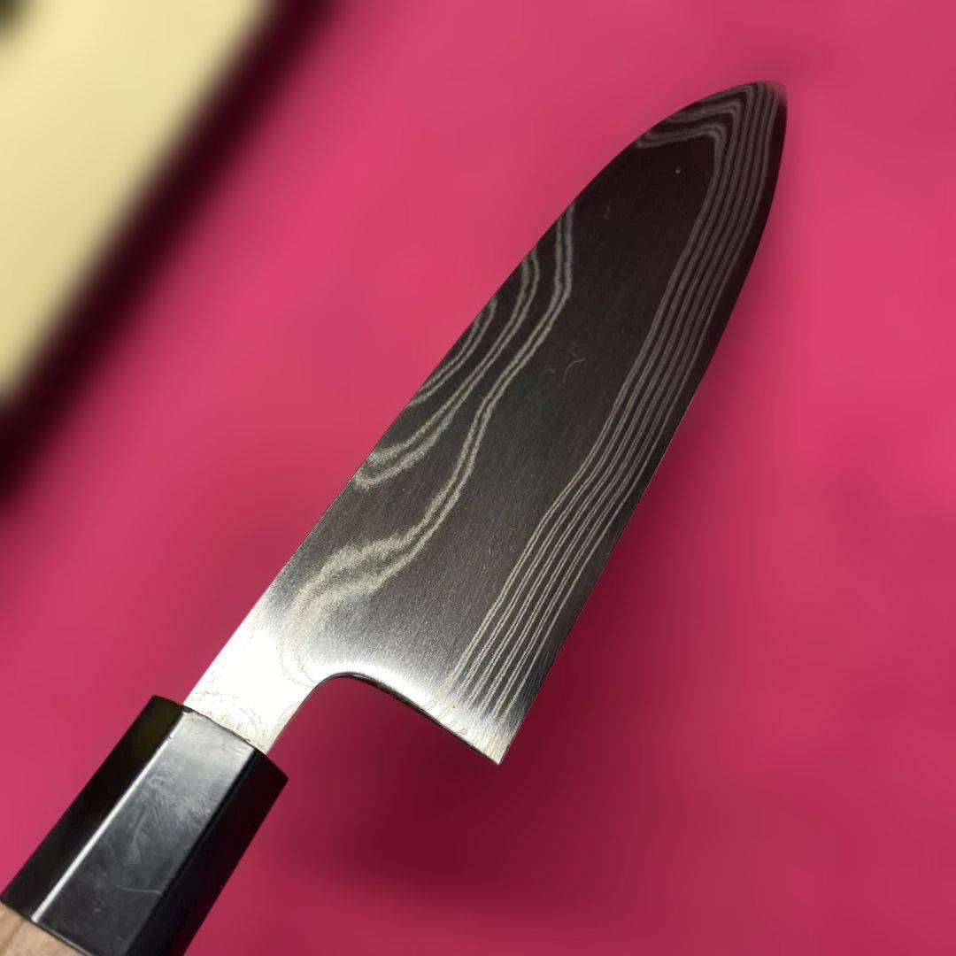 ハイカーボンステンレス鋼　三徳包丁　165㎜　5.5寸