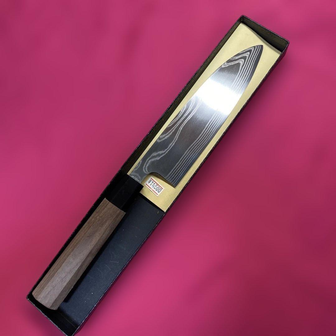 ハイカーボンステンレス鋼　三徳包丁　165㎜　5.5寸