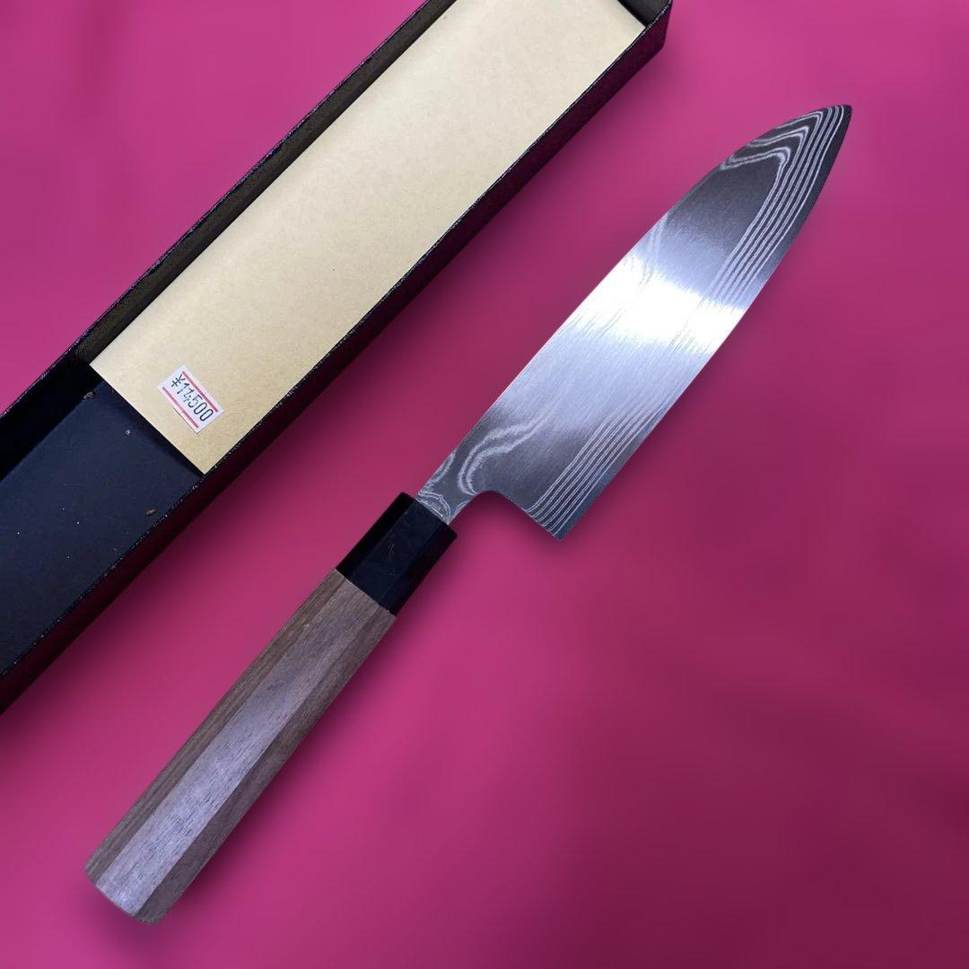 ハイカーボンステンレス鋼　三徳包丁　165㎜　5.5寸