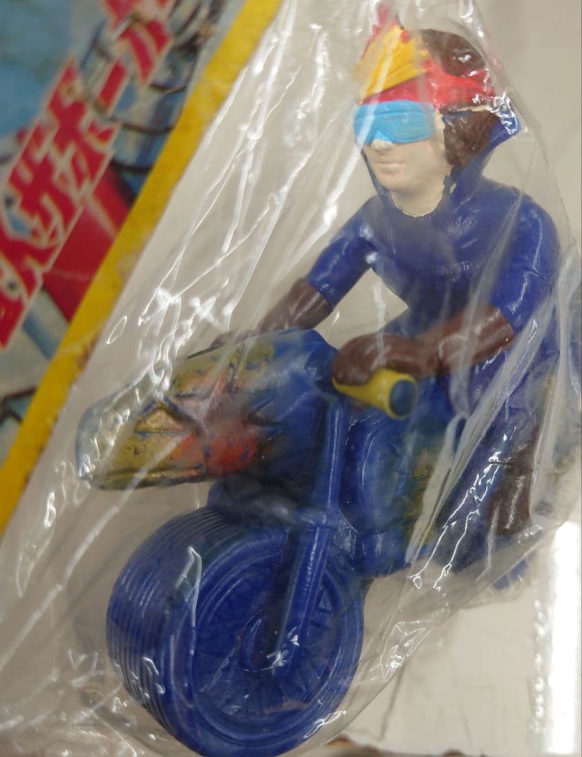 ■【激レア】ブルマァク 電人ザボーガー秋月玄&マシーンホークビンテージソフビ