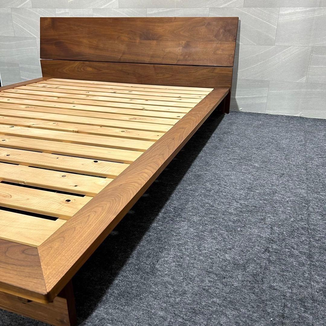 MasterWal ベッドフレーム モアレスベッド ダブル 無垢材 d4518