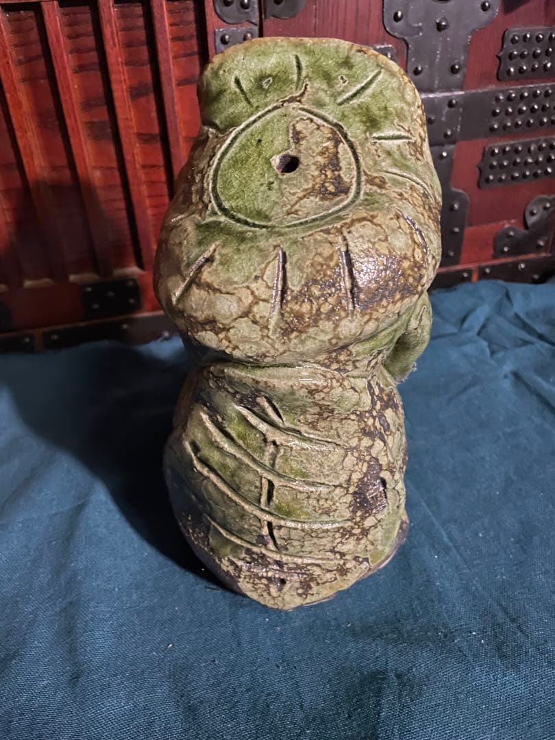 信楽焼　かっぱ　カッパ　河童　縁起物　ビンテージ