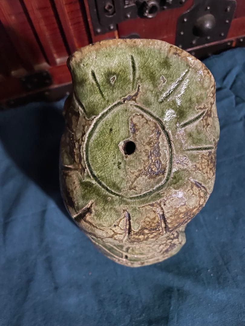 信楽焼　かっぱ　カッパ　河童　縁起物　ビンテージ