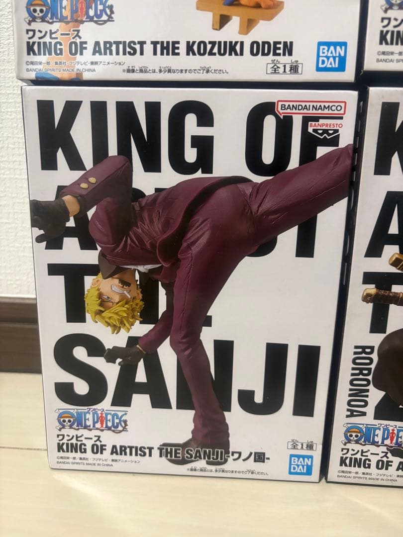 ワンピース　フィギュ　4体セット　ルフィ　サンジ　ゾロ