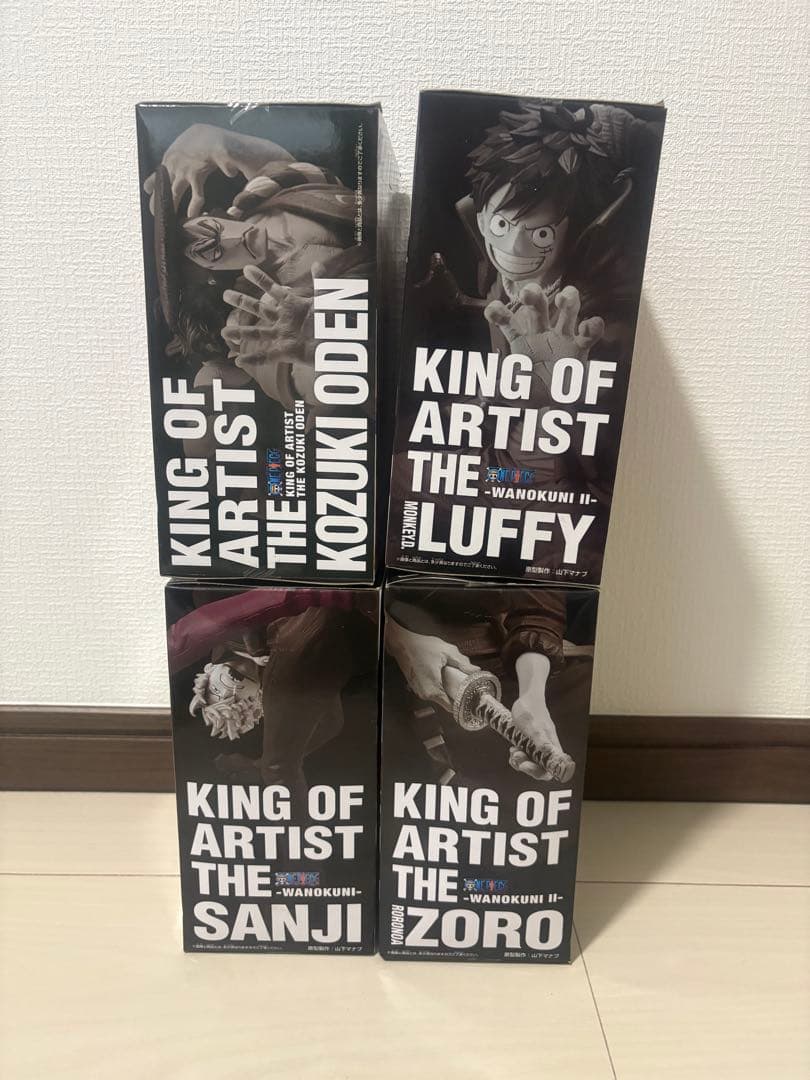 ワンピース　フィギュ　4体セット　ルフィ　サンジ　ゾロ