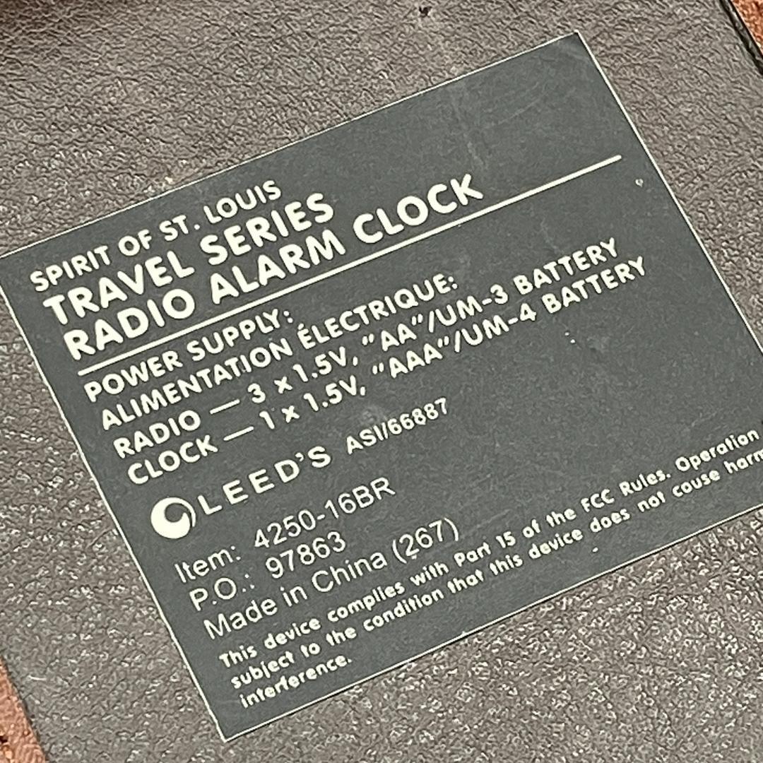 スピリットオブセントルイス　トラベルシリーズ　ラジオ　アラームクロック
