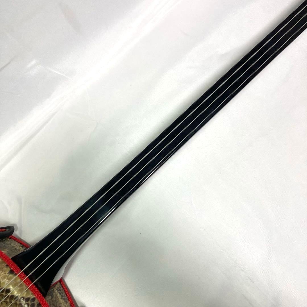 三線 沖縄 強化張り 本革 蛇革 ソフトケース 付属品 和楽器 初心者 中級者