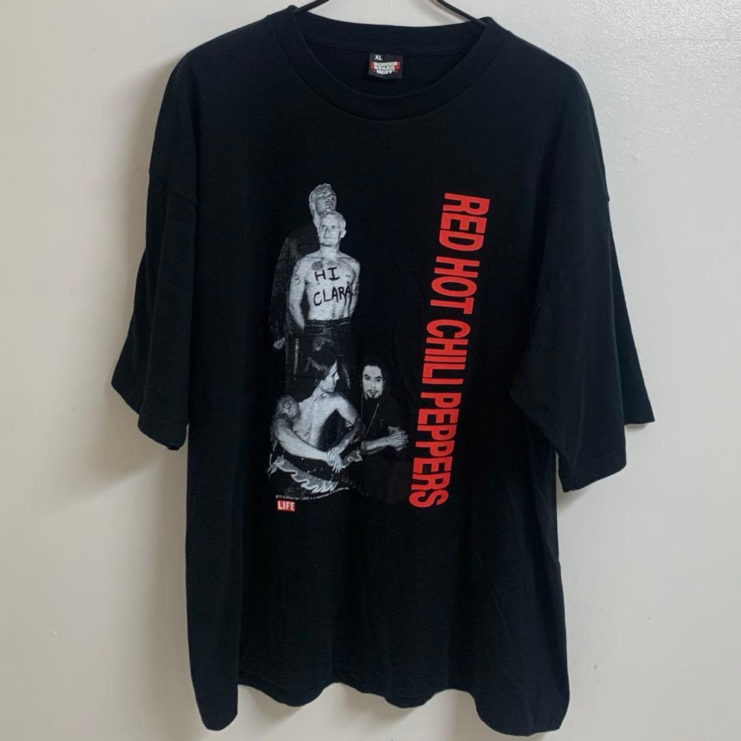 SCREEN STARS × LIFE レッドホットチリペッパーズ Tシャツ 黒