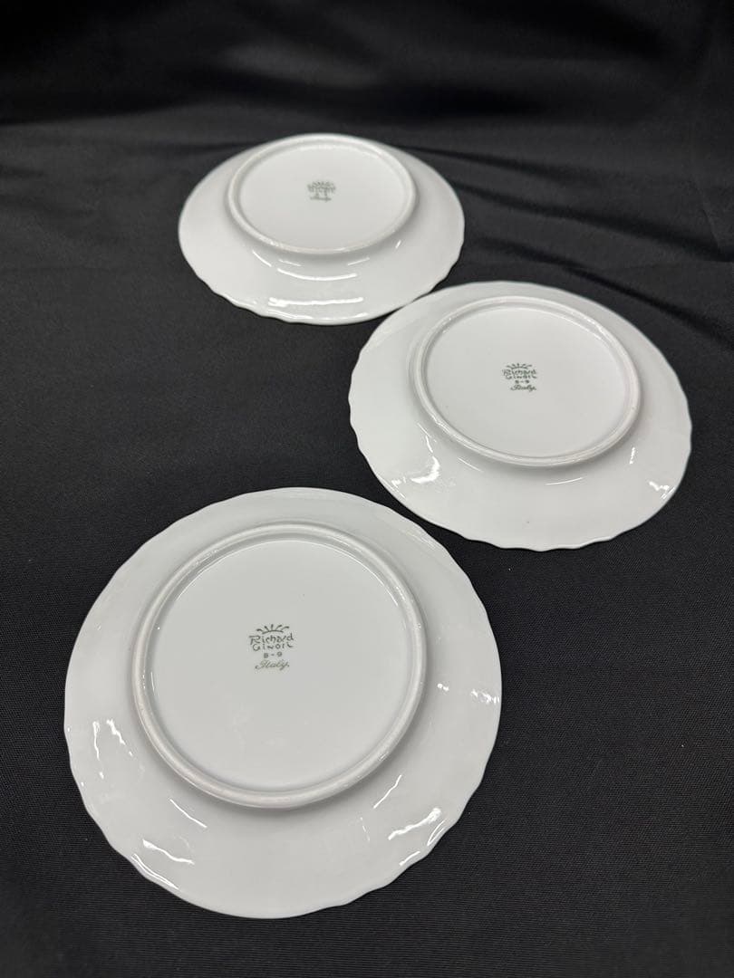 【USED美品】Richard Ginori ベッキオホワイト　プレート　3P
