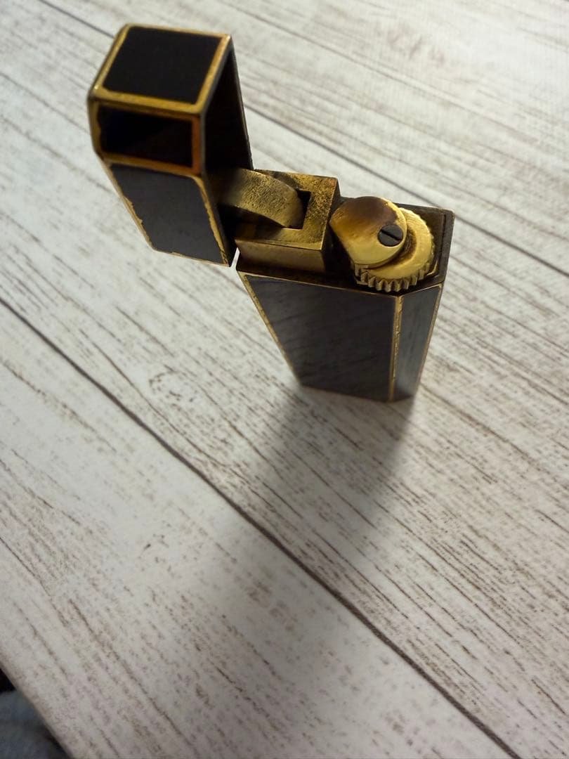 【火花OK】カルティエ ガスライター ブラック×ゴールド ヴィンテージ 希少