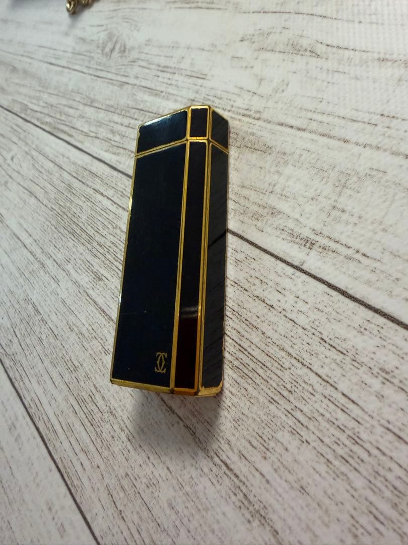 【火花OK】カルティエ ガスライター ブラック×ゴールド ヴィンテージ 希少