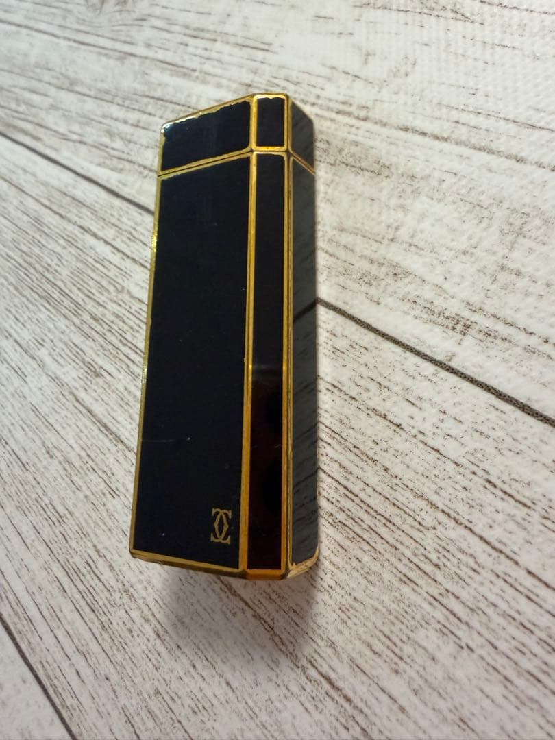 【火花OK】カルティエ ガスライター ブラック×ゴールド ヴィンテージ 希少