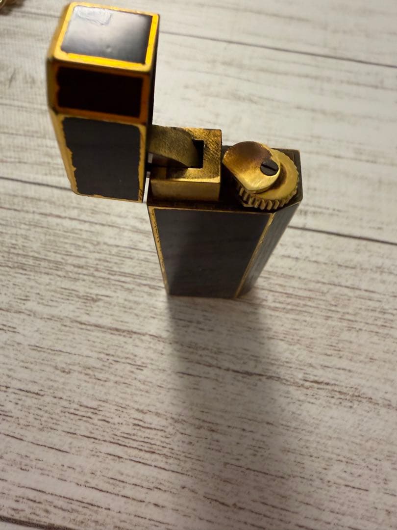 【火花OK】カルティエ ガスライター ブラック×ゴールド ヴィンテージ 希少